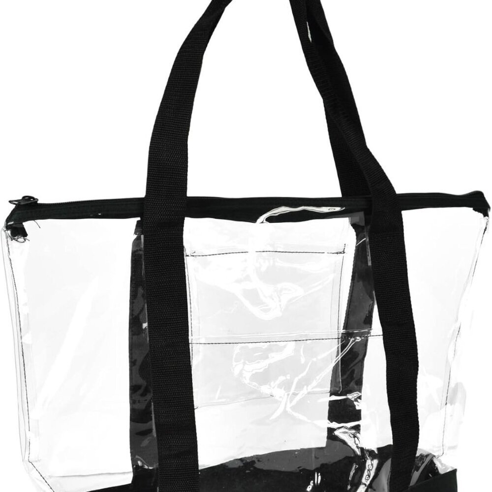 Clear Shopping Bag Security Work Tote Shoulder Bag Womens Handbag